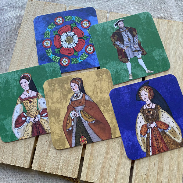 Henry VIII and his Six Wives Coaster Set