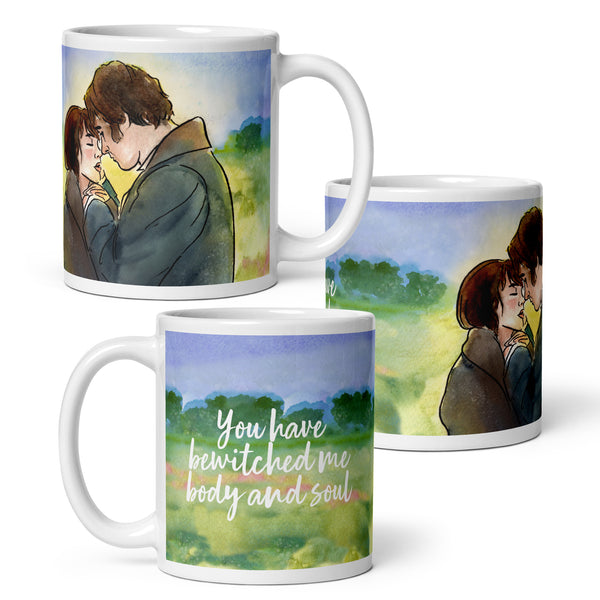 Pride and Prejudice Mug with the embrace between Darcy and Elizabeth in the 2005 film
