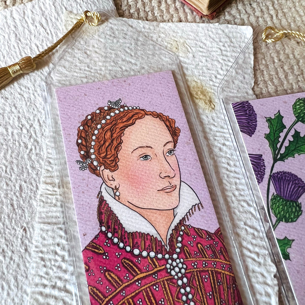 Mary Queen of Scots and Purple Thistle Bookmark