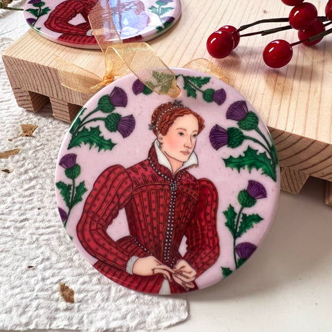 Mary Queen of Scots Ceramic Christmas Ornament
