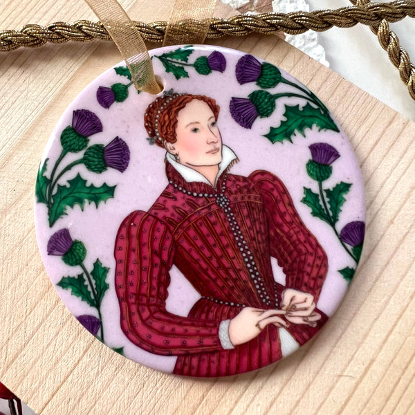 Mary Queen of Scots Ceramic Christmas Ornament
