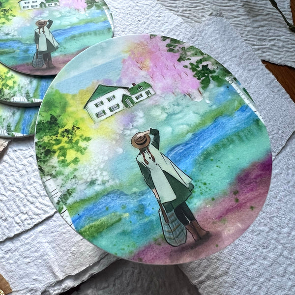 Anne of Green Gables Round Vinyl Sticker