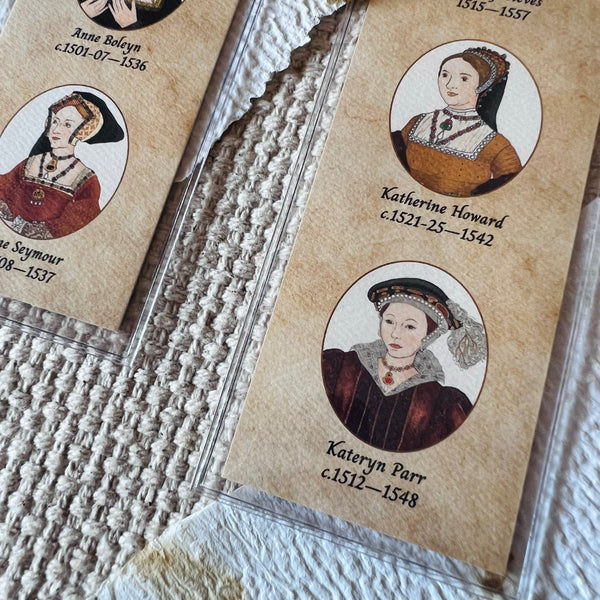 The Six Wives of Henry VIII English Tudor Queens Bookmark