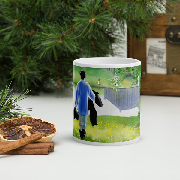 Pride and Prejudice Mug with Mr Darcy at Pemberley from the 1995 miniseries