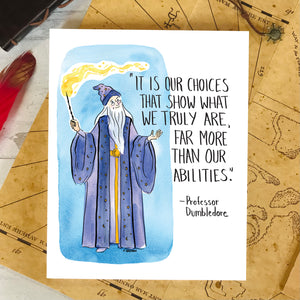 Professor Dumbledore Art Print