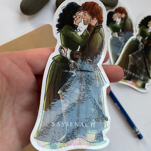 Jamie and Claire Fraser Outlander Sticker