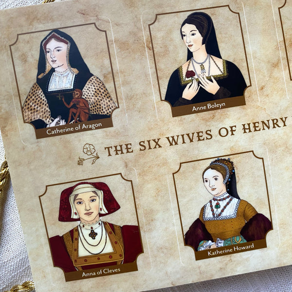 Six Wives of Henry VIII Sticker Sheet