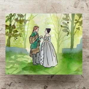 The Wedding Outlander Art Print